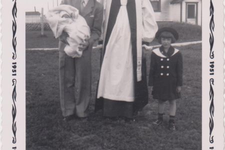 Dr. Chiang with godson, 1951